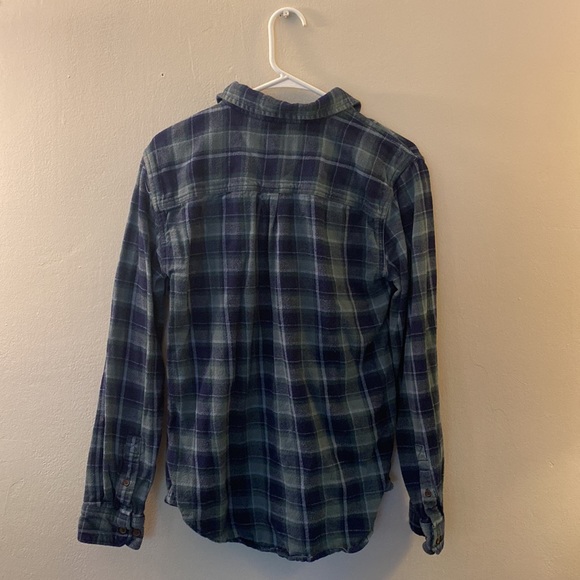 Mossimo Blue and Green Flannel - Picture 2 of 4